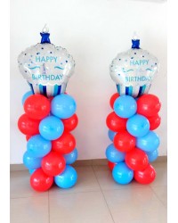 First Birthday Balloon Column (1.7-1.9m)